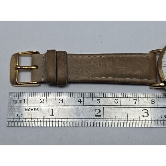 Cluse La Boheme Womens Quartz Watch 38mm Gold Beige Strap Minimalist New Battery - Picture 8 of 14